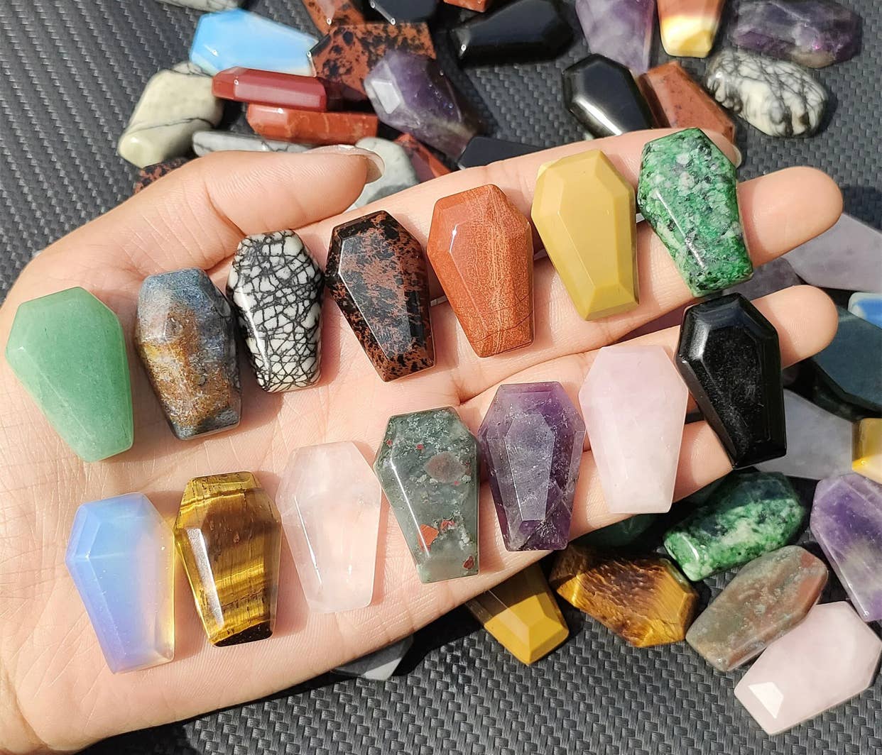 Crystal Coffins Bulk Crystal Coffin Mini Size