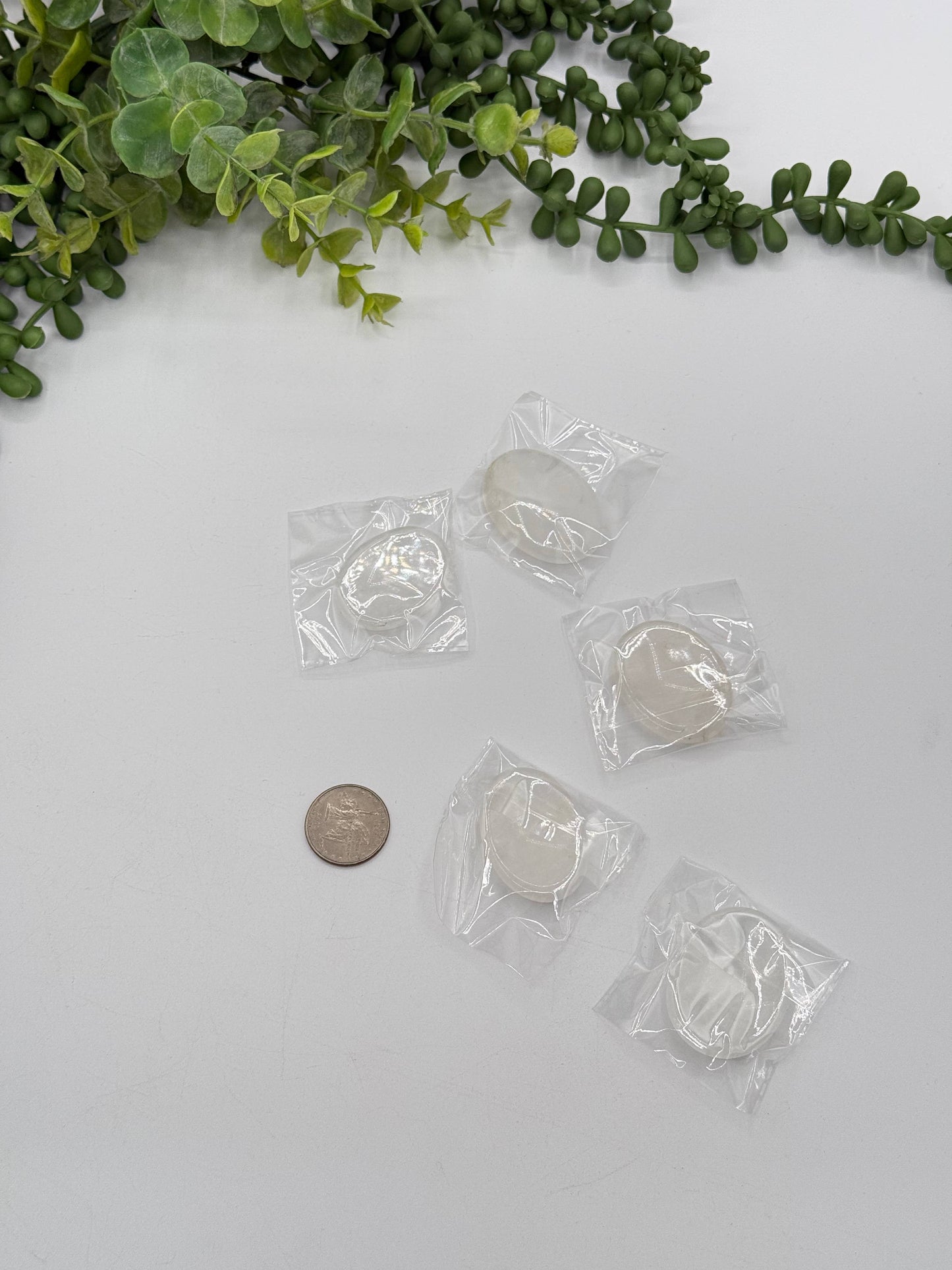Clear Quartz Worry Stones 40x30x8mm (1 piece)