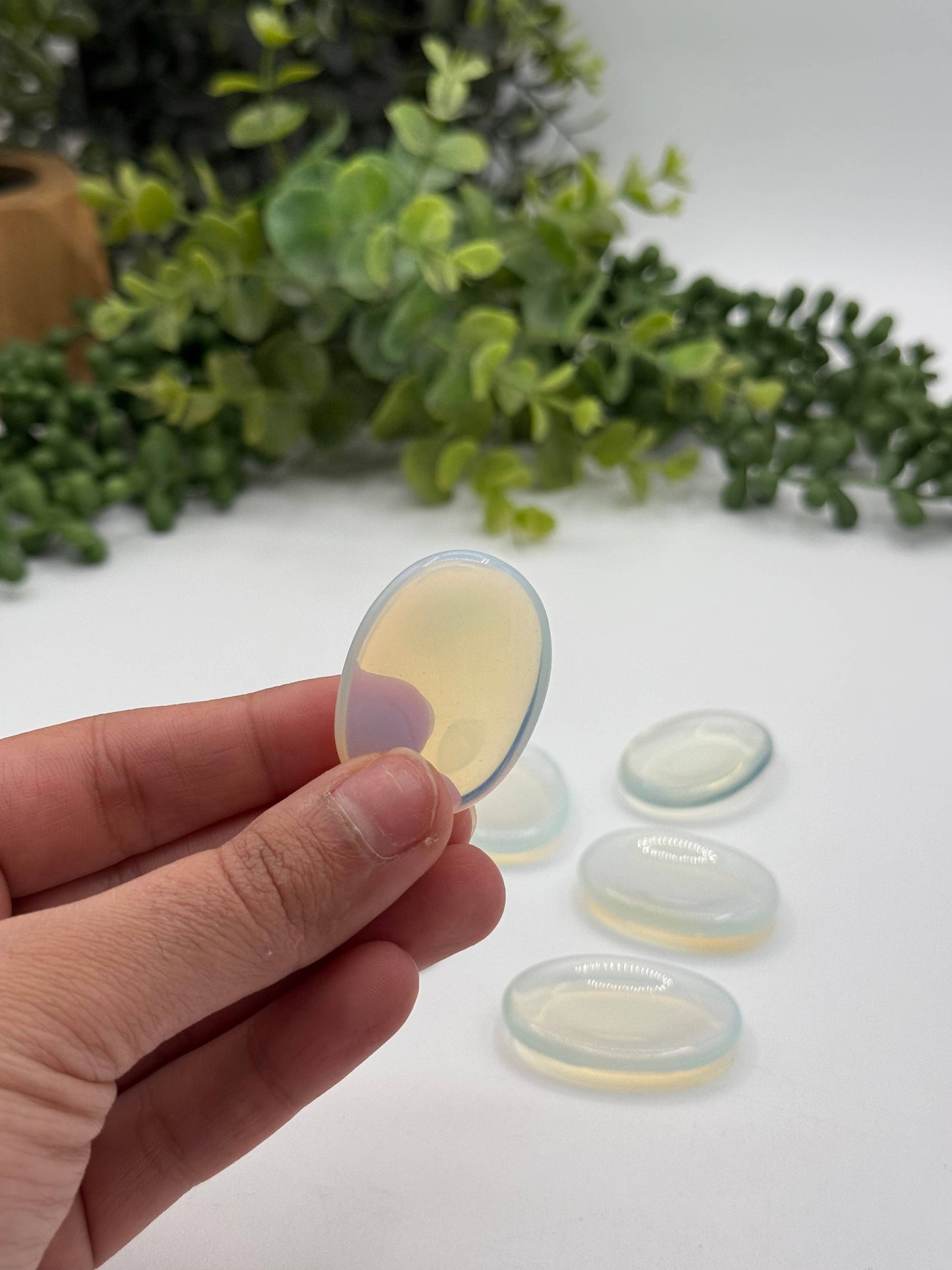 Opalite Worry Stones 40x30x8mm