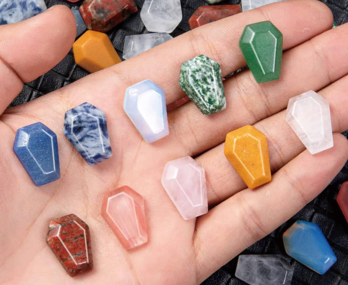 Crystal Coffins Bulk Crystal Coffin Mini Size
