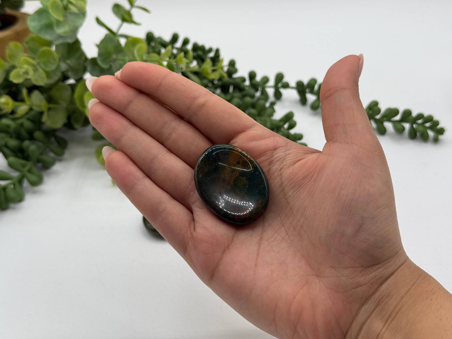 Bloodstone Worry Stones 40x30x8mm (1 piece)
