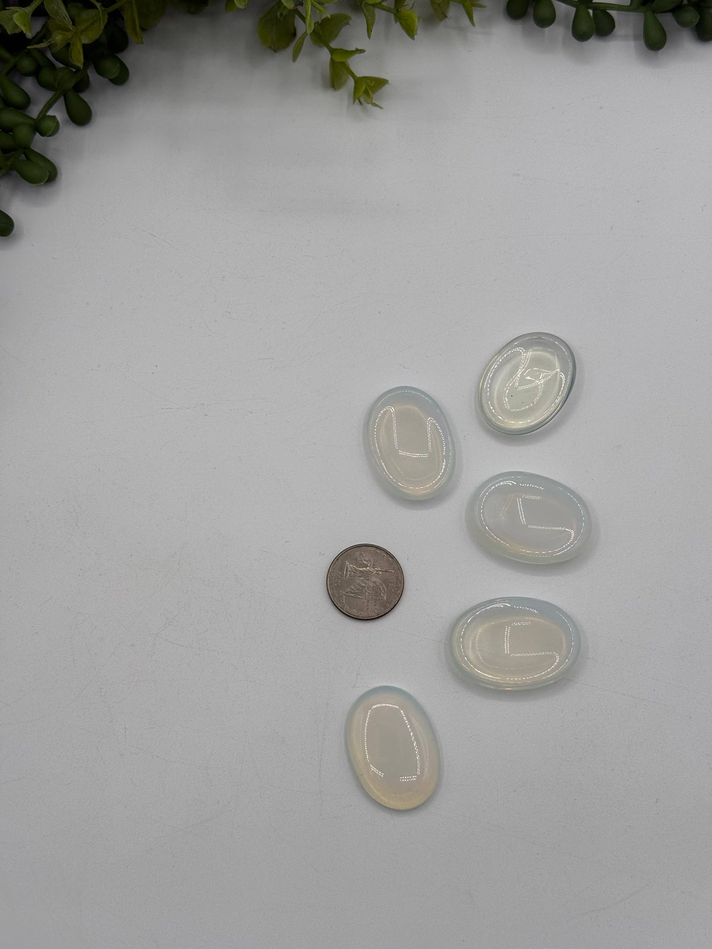 Opalite Worry Stones 40x30x8mm