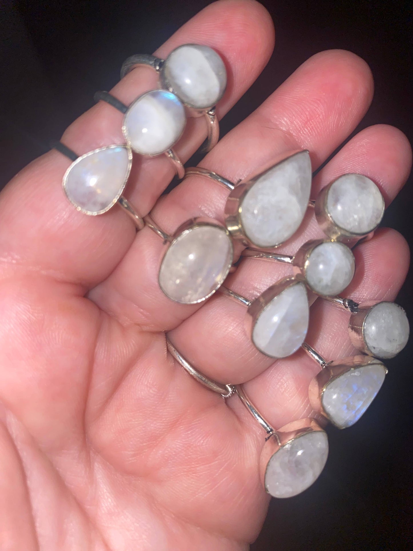 Moonstone Rings Fitted