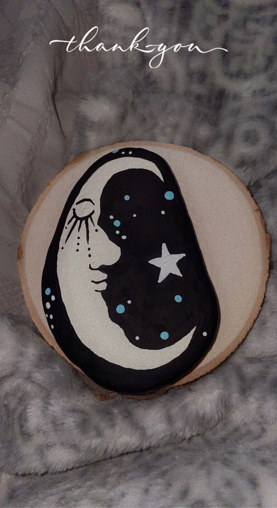Moon paper weight