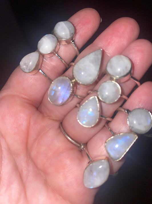 Moonstone Rings Fitted